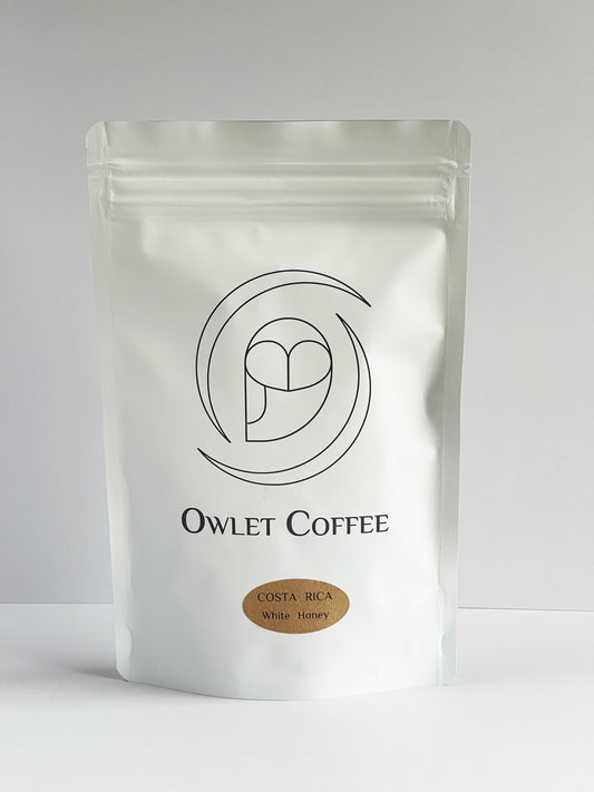 Owlet coffee　OWLETCOFFEE アウレットコーヒー　コスタリカ　ホワイトハ二ー　浅煎り　スペヤルティコーヒー　ミディアムロースト　苦くない　クリーン　はちみつ　